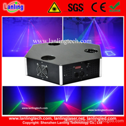 Beam Three Tunnel RGB Full Color Stage Laser Lighting